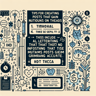 스레드 좋아요를 많이 받는 게시물 작성법
